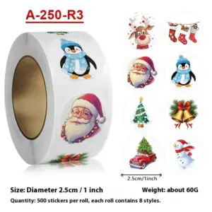 Festive Christmas Stickers Set for Gifts 18 S1340de51af0b4ff39d569f67a13f2af7e