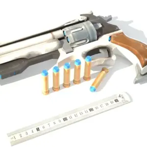 Futuristic Sci-Fi Paper Model Firearm Kit 6 S1348472c1caf48ca9dd54028d100907fV