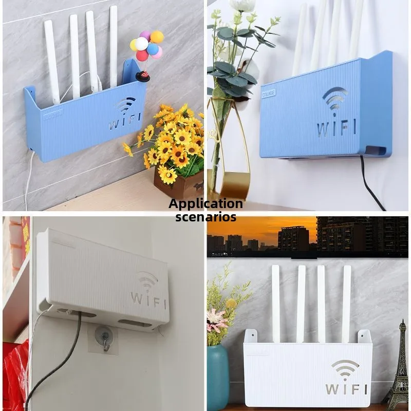 Wall-Mounted WiFi Router Shelf for Modern Homes 4 Wall-Mounted WiFi Router Shelf for Modern Homes - Image 4