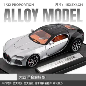 1:24 Scale Black Diecast Sports Car Model 17 S13ab9f00cbe848b098dc04861942f7bea
