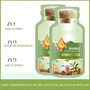 Natural Plant Bubble Hair Dye Set - 10 Packs 11 S13c33a24652849a08ed1fc0db3dfd757I