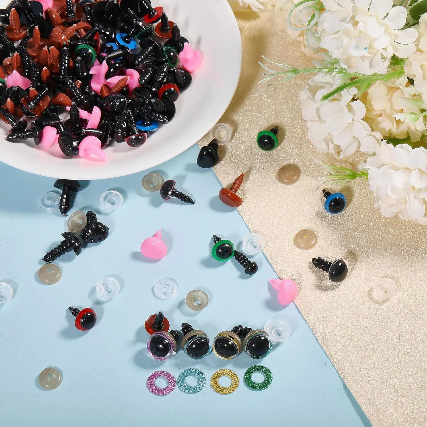 600 Black Plastic Safety Eyes for Crafts 4 600 Black Plastic Safety Eyes for Crafts - Image 4