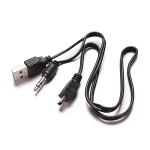 2-in-1 USB Mini & AUX Audio Cable, 50cm