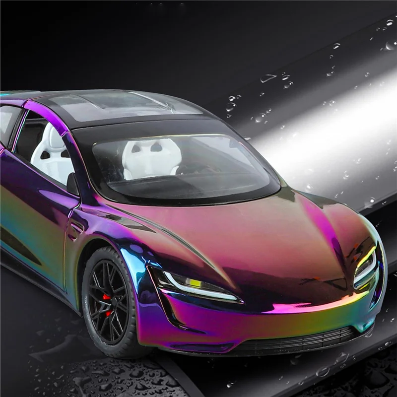 1:24 Alloy Electric Sports Car Model 4 1:24 Alloy Electric Sports Car Model - Image 4