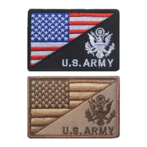 US Army Embroidered Patches Set of Two