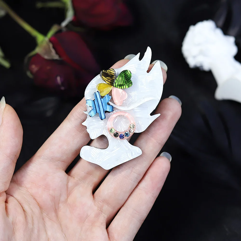 Colorful Whimsical Angel Brooch 4.5cm x 6.5cm 5 Colorful Whimsical Angel Brooch 4.5cm x 6.5cm - Image 5