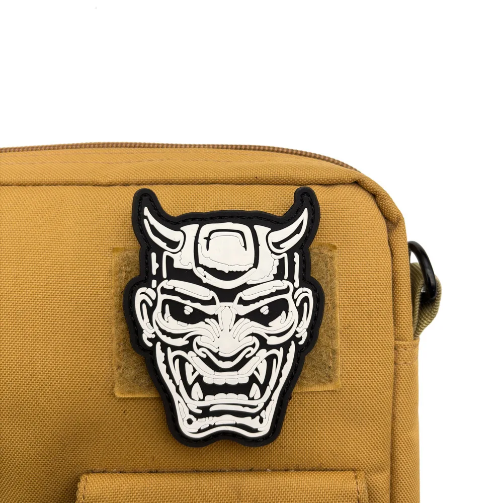 Japanese Hannya Mask Night Glow PVC Patch 4 Japanese Hannya Mask Night Glow PVC Patch - Image 4