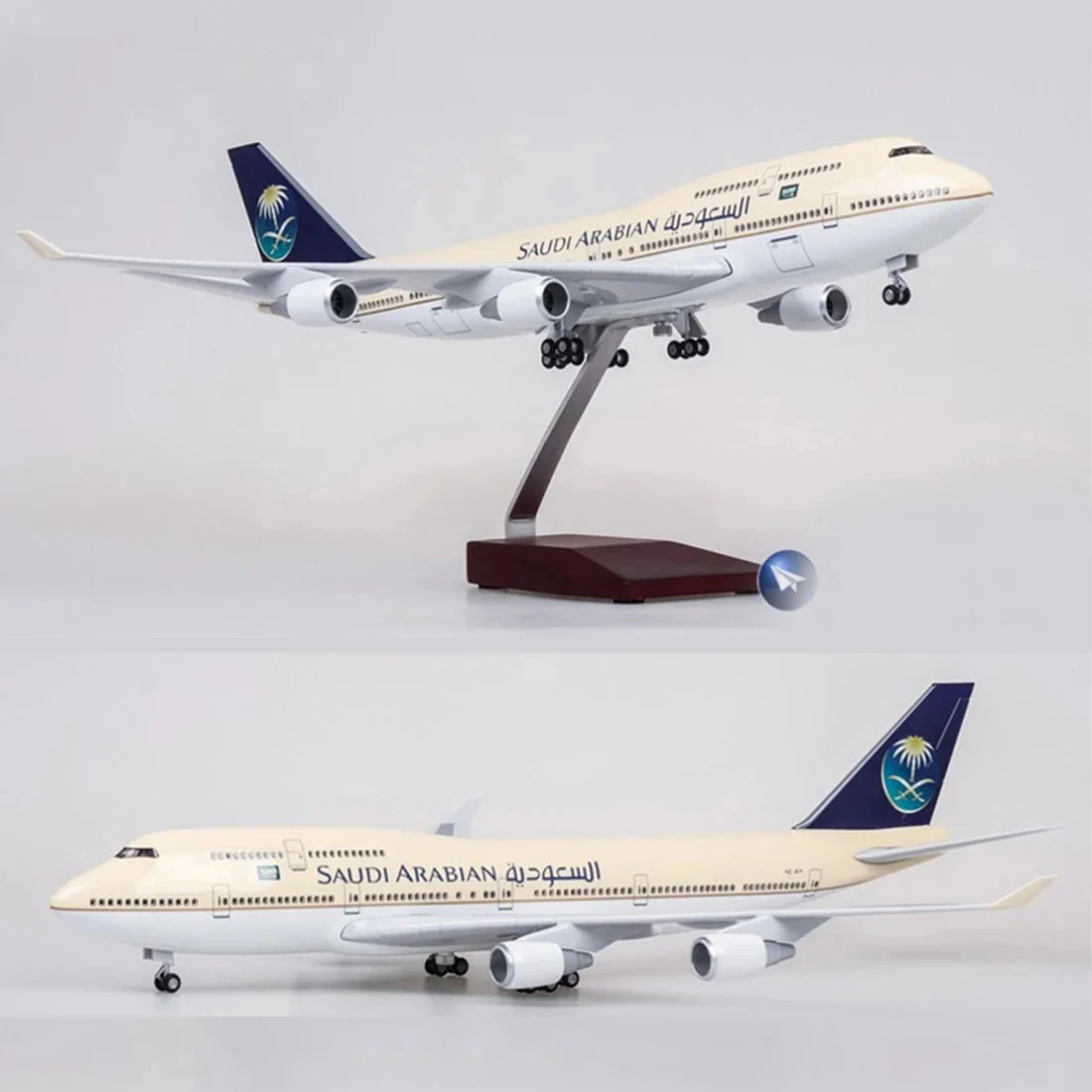 Saudi Arabian Airlines B747-4 Model 47cm Scale 2 Saudi Arabian Airlines B747-4 Model 47cm Scale - Image 2