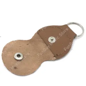 Leather Guitar Pick Holder with Keyring 9 S1413d562d9b7474aad1202fce5f30a06H