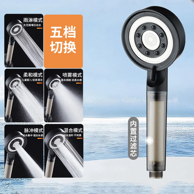 High-Pressure Aluminum Shower Head with 5 Modes 10 High-Pressure Aluminum Shower Head with 5 Modes - Image 10