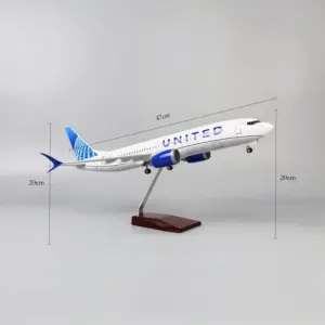 United Airlines Boeing 737 MAX Model - 47cm 9 S143da00355c347c786c23c02327b62ccV