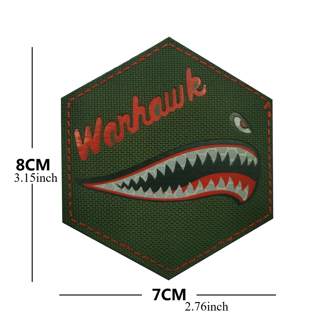 Reflective War Eagle Shark X WING Patch 2 Reflective War Eagle Shark X WING Patch - Image 2