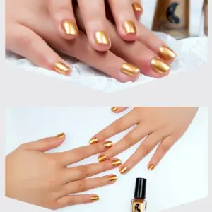 Mirror Silver Nail Polish - 6ml, Stainless Steel Finish 17 S144d3678090b4ecaa1fa4f04272bfe60F