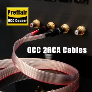 High-Quality OCC Flat RCA Signal Cable 14mm 10 S145a134e0f0c493cbff9c68a490e0100b