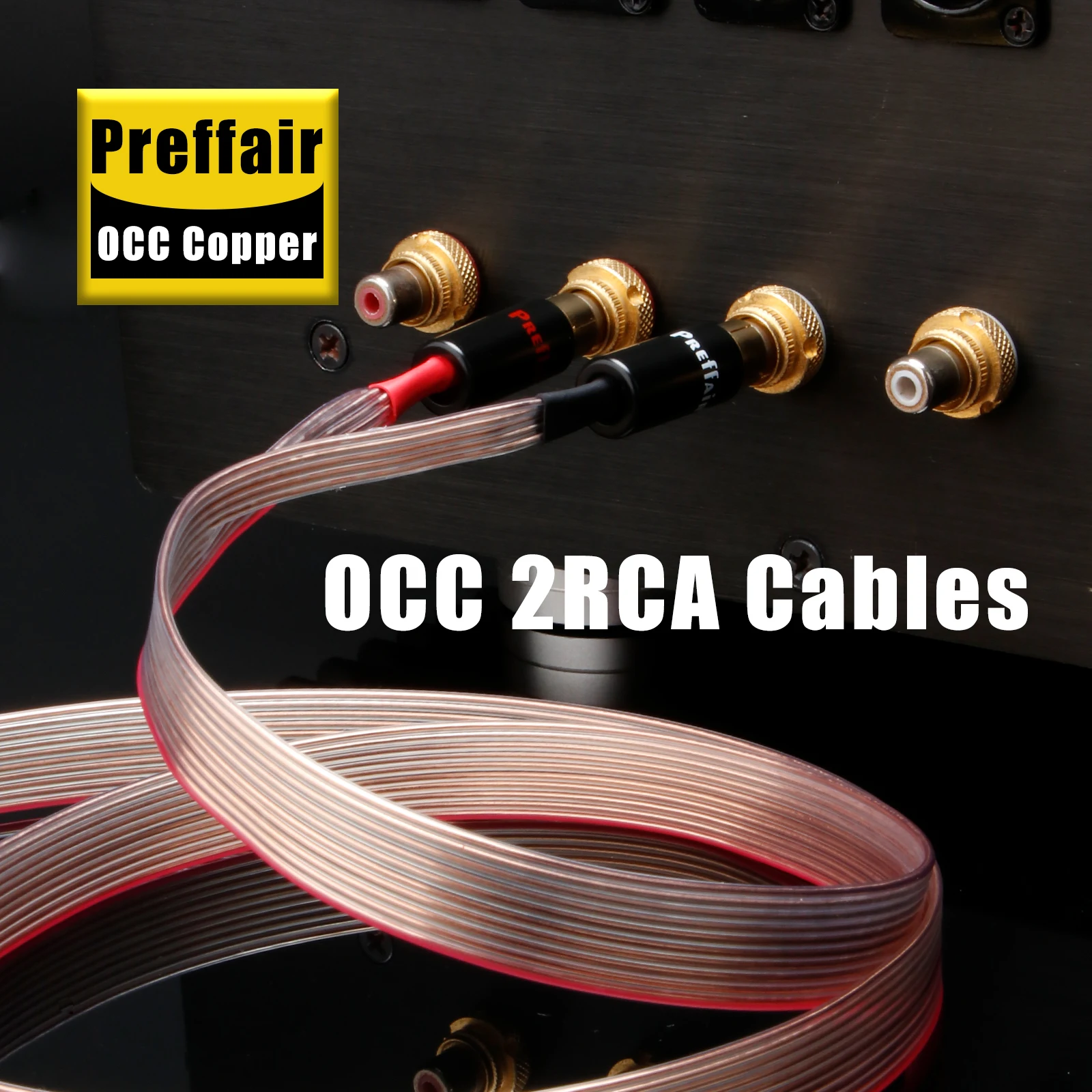 High-Quality OCC Flat RCA Signal Cable 14mm 4 High-Quality OCC Flat RCA Signal Cable 14mm - Image 4