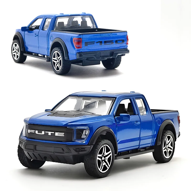 Black Die-Cast Muscle Pickup Truck Model 7 Black Die-Cast Muscle Pickup Truck Model - Image 7