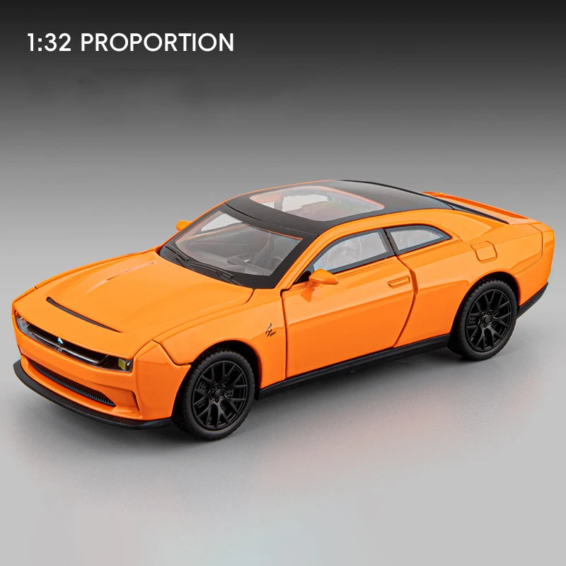 Vibrant Orange Dodge Challenger SRT Hellcat Model 9 Vibrant Orange Dodge Challenger SRT Hellcat Model - Image 9