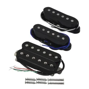 Black Electric Guitar Pickup Set for ST/SQ Models