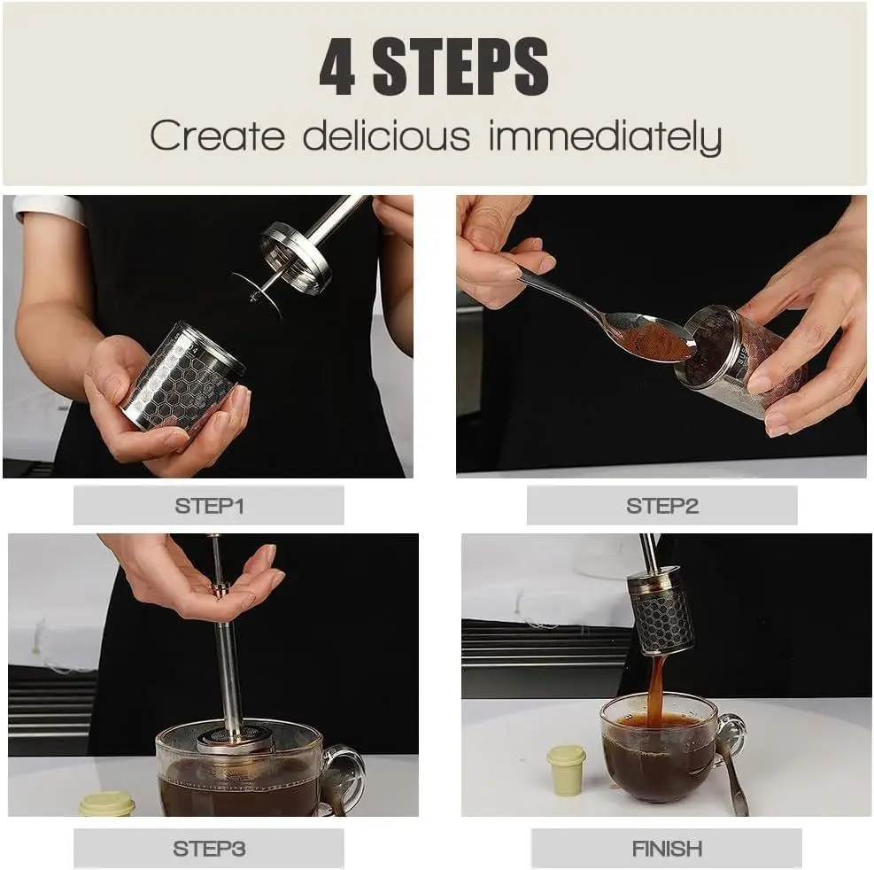 Stainless Steel Tea/Coffee Press Infuser 6 Stainless Steel Tea/Coffee Press Infuser - Image 6