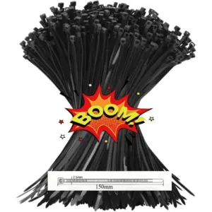 Black Nylon Cable Tie Set 100-1000 Pieces 19 S159ff3dae970446f9a8d13fdbfdc01f5Y