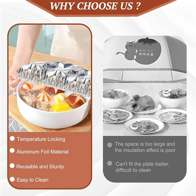 Expandable Aluminum Food Cover for Kitchen 2 Expandable Aluminum Food Cover for Kitchen - Image 2