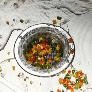 Stainless Steel Sink Filter - 3-inch Diameter 11 S15b3d368718f46f398a79d3f0263837ap