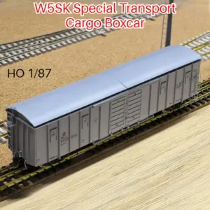 HO Scale W5SK Special Transport Cargo Boxcar Model