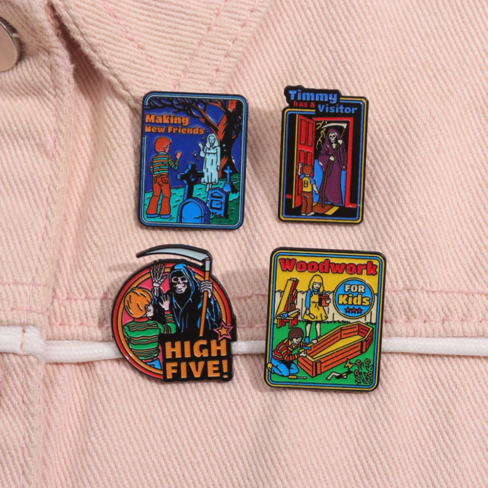 Horror Fairy Tale Alloy Brooch in 4 Colors 3 Horror Fairy Tale Alloy Brooch in 4 Colors - Image 3