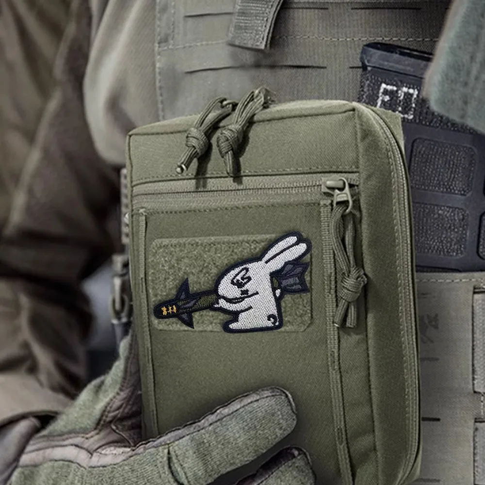 Playful Rabbit Embroidered Badge for Clothing 5 Playful Rabbit Embroidered Badge for Clothing - Image 5