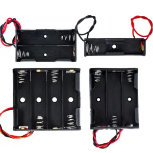 Black AA Battery Storage Case with Metal Springs 15 S15ddfba8d18141098983debdf8daba19L