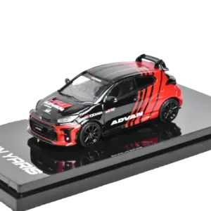 Toyota GR Yaris 1:64 Diecast Model Black & Red Graphics