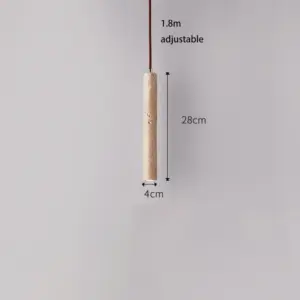 Japanese-Inspired LED Pendant Lamp in Yellow Travertine 13 S15fa3070259a49af8b00d382e1b1fadc7