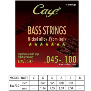 Durable Stainless Steel Bass Strings Set 14 S160e501238dd4f76b52939f6129778844