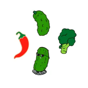 Vegetable Brooch Collection in Bright Designs