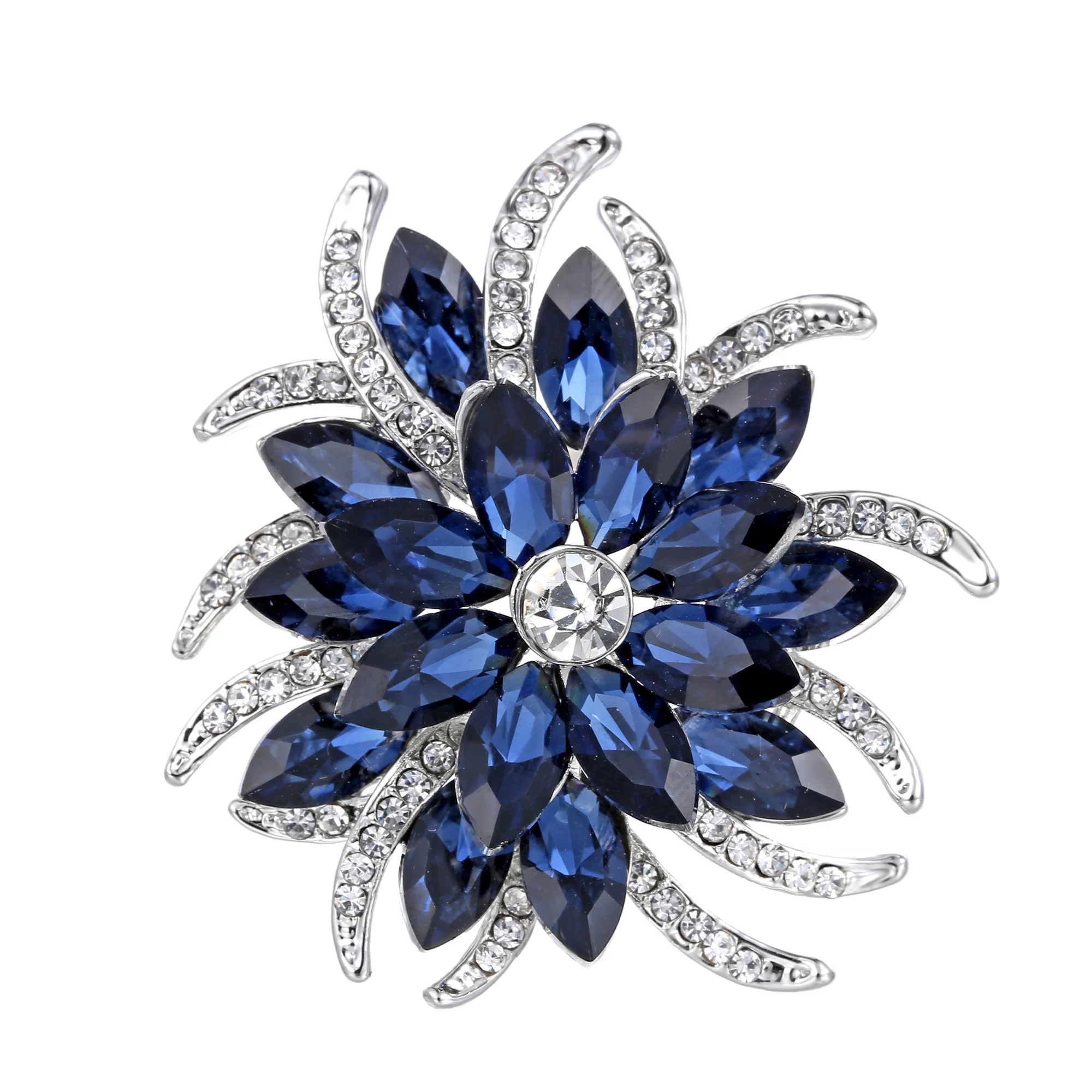 Vibrant Crystal Flower Brooch for Women and Men 3 Vibrant Crystal Flower Brooch for Women and Men - Image 3