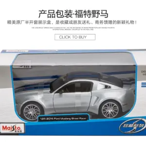 2014 Ford Mustang GT 1:24 Diecast Model in Silver 15 S1624bb6deb5f474292aa2b8c24fee316U