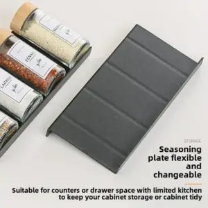 Adjustable Spice Drawer Organizer in White or Black 13 S16346ca78b874318b4fdd658fe02d684D