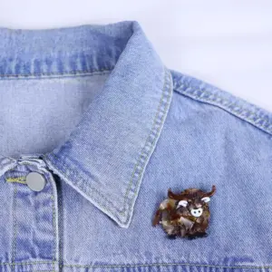 Acrylic Yak Brooch 4x5cm Rustic Charm 8 S16424f1742fb46918d83af89aa80a5bdB