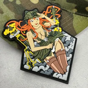 Colorful Tactical PVC Patch with Female Warrior 8 S166b1fcb16484ec5ac837a58be56ce92k