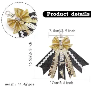 Cheerleading Glitter Bow Keychain with Ribbons 13 S16abc4148d7441c088ab056935b4ffd6n