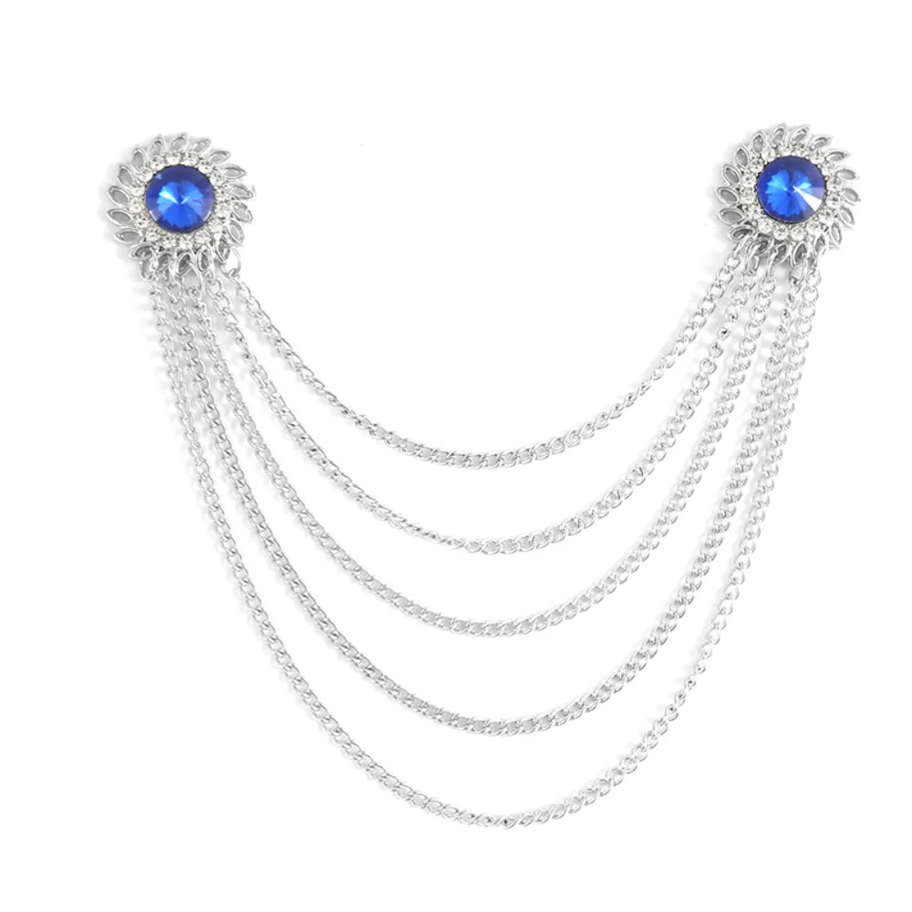 Vintage Multi-layer Chain Brooch in Gold Tone 5 Vintage Multi-layer Chain Brooch in Gold Tone - Image 5