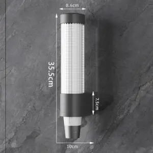 Modern Wall-Mounted Cup Dispenser in White or Black 16 S16d0e8703424496db552a9f1449d3fb7f