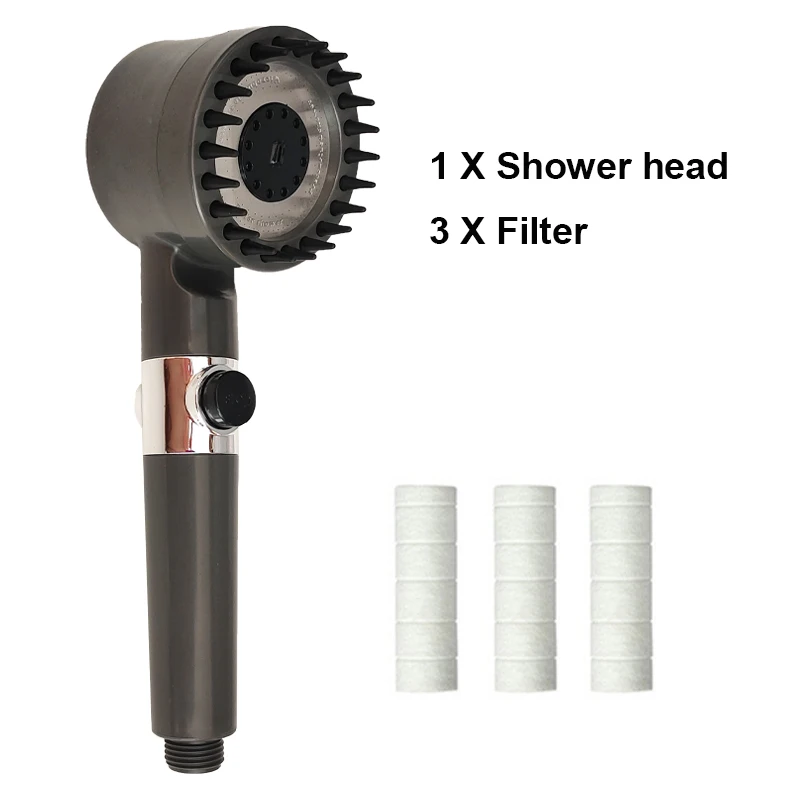 High-Pressure Handheld Shower Head with Filtration 7 High-Pressure Handheld Shower Head with Filtration - Image 7
