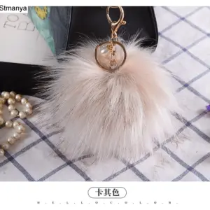 Fashionable Faux Fur Pom-Pom Keychain in Vibrant Colors 17 S1713fddfb2714b04a842520eee3e46a3E
