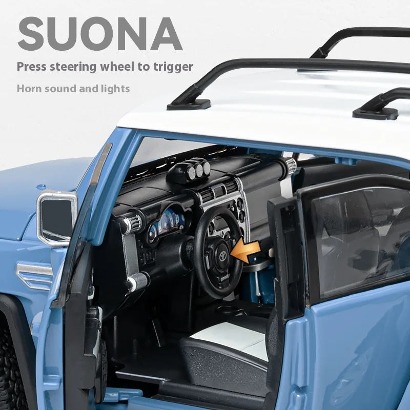 Vibrant 1:24 Toyota FJ Cruiser Diecast Model 6 Vibrant 1:24 Toyota FJ Cruiser Diecast Model - Image 6