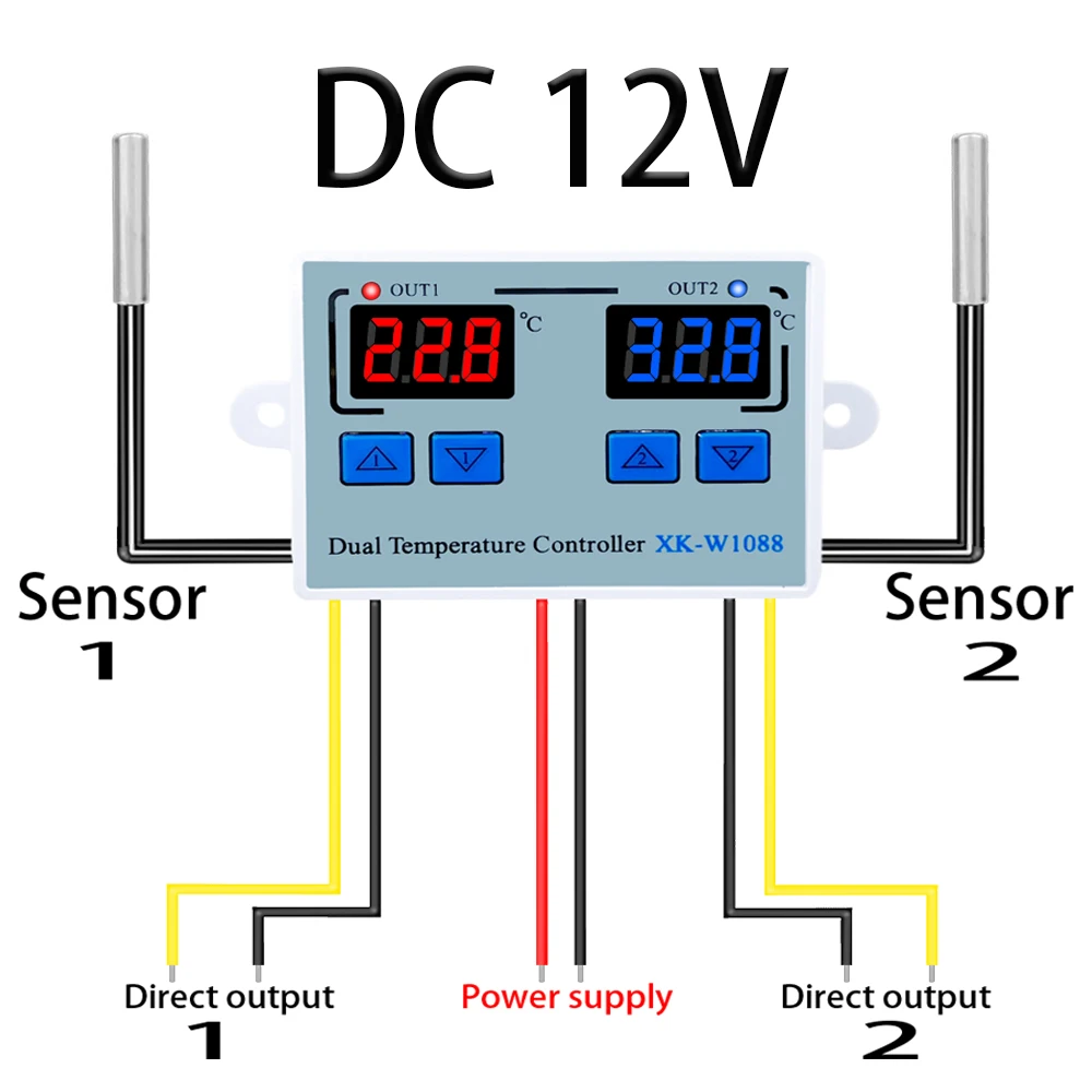 Dual LED Digital Temperature Controller for HVAC Systems 7 Dual LED Digital Temperature Controller for HVAC Systems - Image 7
