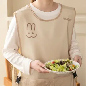 Waterproof Kitchen Apron with Large Pocket 9 S175d24dd58ff45eeb54af657def89e8cf