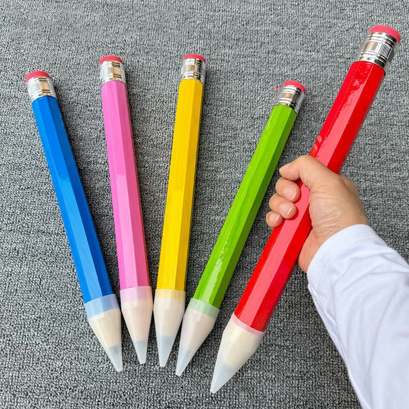 Large Vibrant Wooden Drawing Pencil 2 Large Vibrant Wooden Drawing Pencil - Image 2