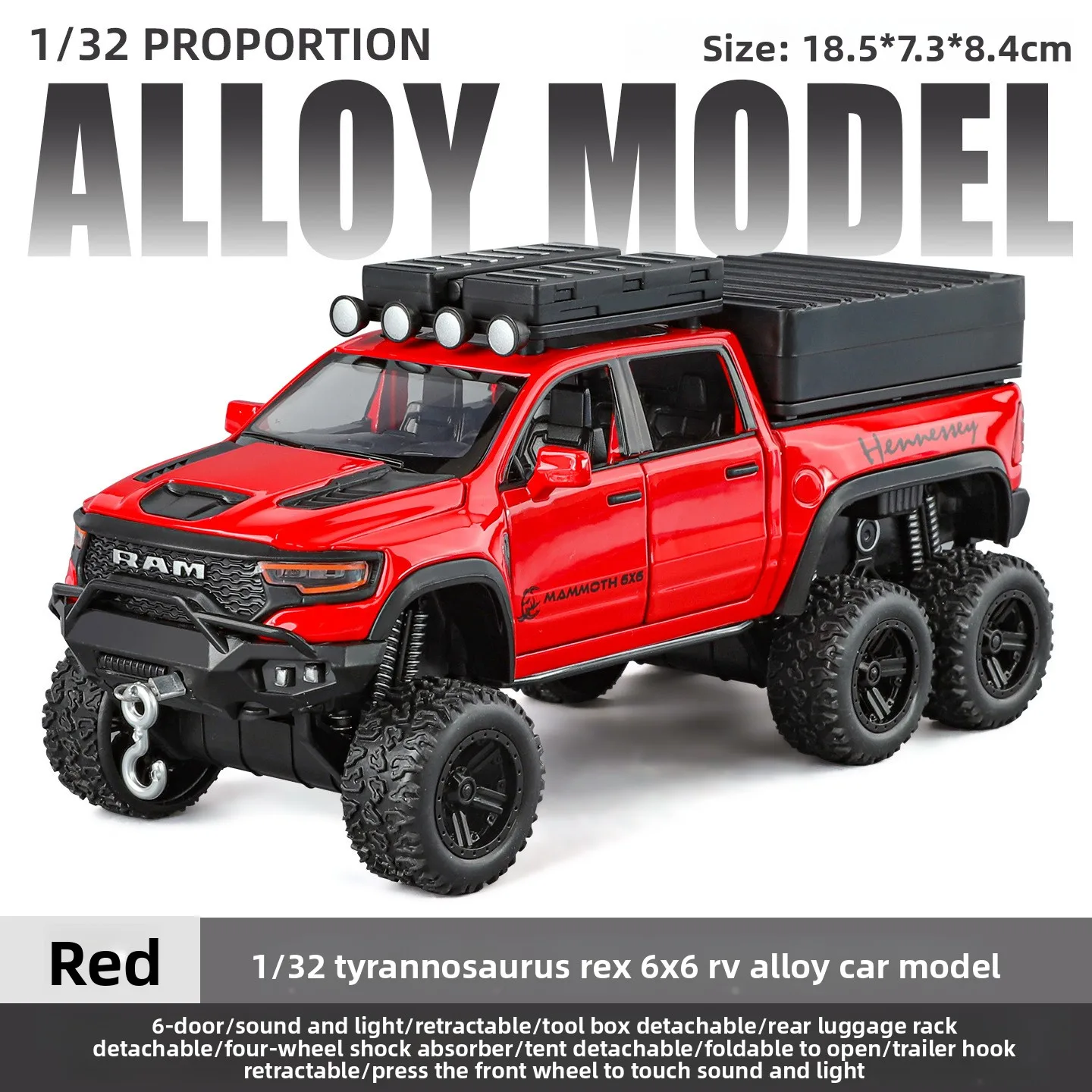 Red RAM 1500 TRX 6x6 Warlord Model 9 Red RAM 1500 TRX 6x6 Warlord Model - Image 9