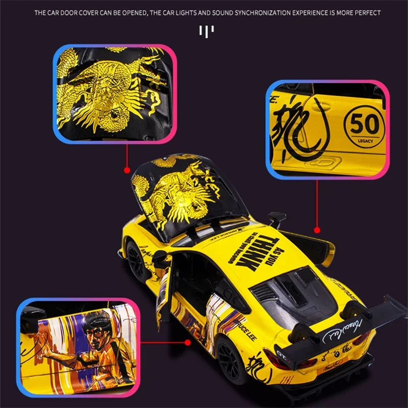 1:32 BMW M8 GTE Diecast Model with Sound 4 1:32 BMW M8 GTE Diecast Model with Sound - Image 4